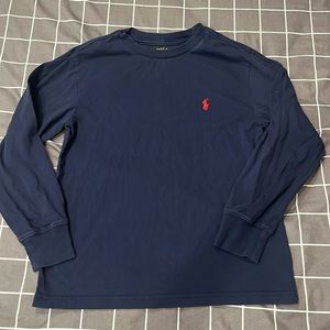 Polo Long sleeve. Size S (8)z Navy.